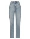 Maje Woman Jeans Blue Size 10 Cotton In Blue