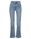 Maje Woman Jeans Blue Size 10 Cotton, Elastane In Blue