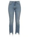 Maje Woman Jeans Blue Size 8 Cotton, Elastane In Blue