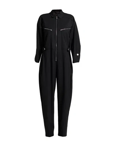 Maje Twill Jumpsuit In Black