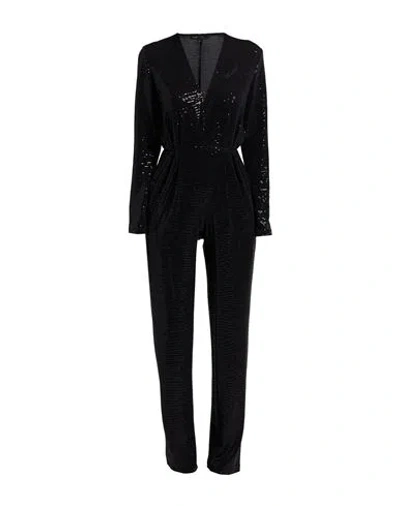 Maje Woman Jumpsuit Black Size 2 Polyamide, Polyester, Elastane
