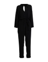 Maje Woman Jumpsuit Black Size 4 Acetate, Polyester In Black