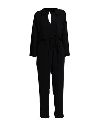 MAJE MAJE WOMAN JUMPSUIT BLACK SIZE 4 ACETATE, POLYESTER