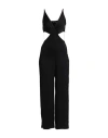 Maje Woman Jumpsuit Black Size 4 Viscose, Polyamide In Black