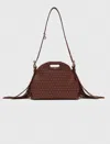 Maje Woman's Leather Miss M Mini Leather Studded Bag For Fall/winter