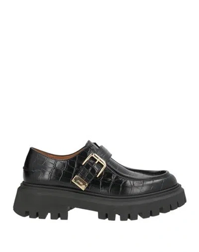 Maje Woman Loafers Black Size 9 Leather