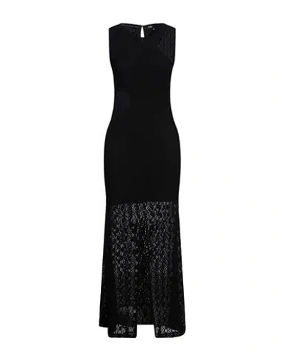 Maje Woman Maxi Dress Black Size 6 Polyamide, Elastane