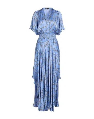 Maje Woman Maxi Dress Light Blue Size 2 Viscose