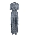 Maje Woman Maxi Dress Navy Size 10 Viscose In Navy