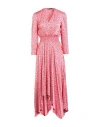 Maje Woman Maxi Dress Pink Size 4 Viscose