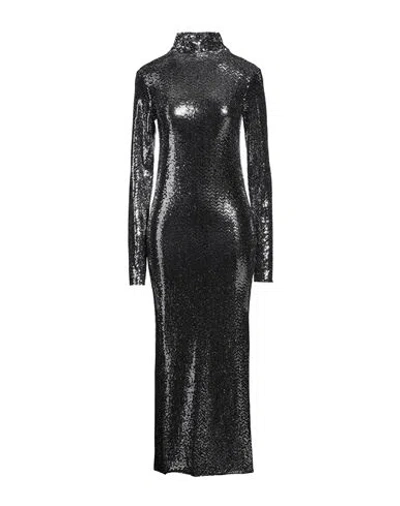 Maje Woman Maxi Dress Silver Size 6 Polyamide, Elastane, Polyester