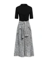 Maje Woman Midi Dress Black Size 4 Viscose, Polyamide, Cotton, Elastane In Black
