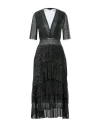 Maje Woman Midi Dress Dark Green Size 8 Polyester In Green