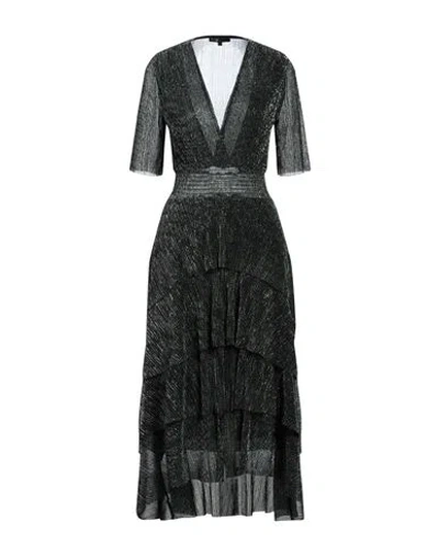 Maje Woman Midi Dress Dark Green Size 8 Polyester