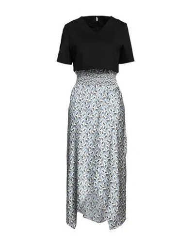 MAJE MAJE WOMAN MIDI DRESS OFF WHITE SIZE 4 POLYESTER, VISCOSE, ELASTANE