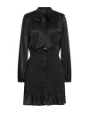 Maje Woman Mini Dress Black Size 10 Viscose In Black
