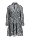 Maje Woman Mini Dress Black Size 8 Viscose, Polyamide In Black