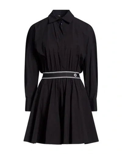 Maje Woman Mini Dress Black Size 8 Cotton, Elastane