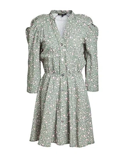 Maje Woman Mini Dress Military Green Size 8 Viscose, Polyamide