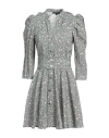 Maje Woman Mini Dress Military Green Size 8 Viscose, Polyamide In Green