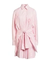 Maje Woman Mini Dress Pink Size 10 Cotton, Polyamide, Elastane