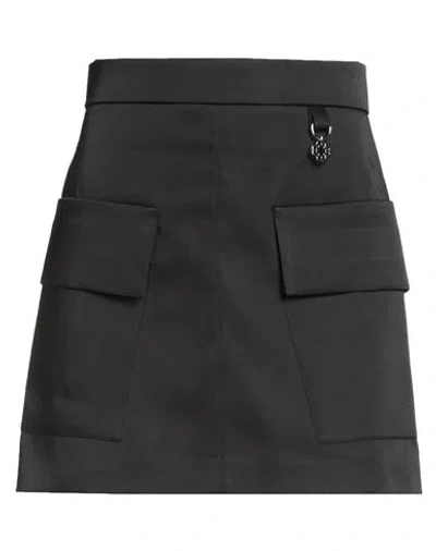 Maje Woman Mini Skirt Black Size 8 Polyester, Elastane