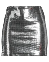 Maje Woman Mini Skirt Silver Size 6 Polyamide, Polyester, Metallic Fiber, Elastane In Silver