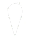 Maje Woman Necklace Silver Size - Brass, Glass In Silver