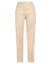 Maje Woman Pants Beige Size 8 Linen, Viscose, Elastane In Beige