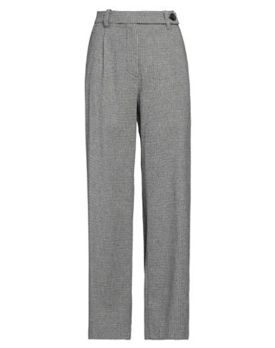 Maje Woman Pants Black Size 6 Polyester, Wool, Cotton, Viscose, Elastane