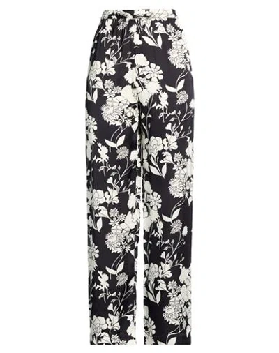 Maje Woman Pants Black Size 8 Viscose In Multi