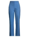 Maje Woman Pants Blue Size 10 Polyester, Modal, Virgin Wool In Blue