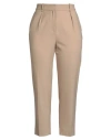 Maje Woman Pants Camel Size 10 Polyester, Wool, Elastane In Beige