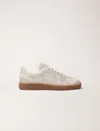 Maje Casual Rhinestone Trainers In Light Grey