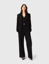 Maje Rhinestone Suit Jacket In Black