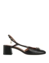 Maje Woman Pumps Black Size 8 Leather