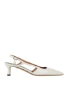Maje Woman Pumps White Size 8 Leather In White