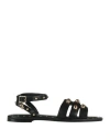 Maje Woman Sandals Black Size 8 Leather