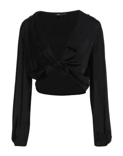 Maje Woman Shirt Black Size 2 Viscose