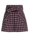 Maje Wool Blend Shorts In Black