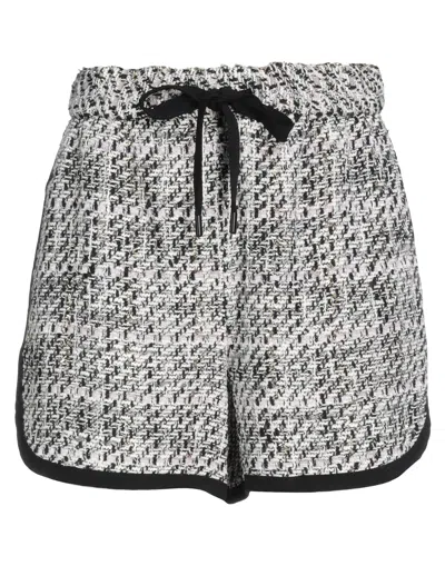 Maje Woman Shorts & Bermuda Shorts Black Size 8 Synthetic Fibers, Cotton, Metallic Fiber