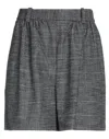 Maje Woman Shorts & Bermuda Shorts Grey Size 8 Viscose, Polyester, Elastane In Grey