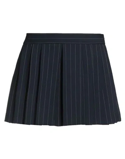 Maje Woman Shorts & Bermuda Shorts Navy Size 8 Wool, Polyester, Elastane In Blue