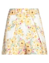 Maje Woman Shorts & Bermuda Shorts Yellow Size 10 Cotton In Yellow