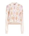 Maje Woman Sweater Beige Size 3 Wool, Cashmere In Multi
