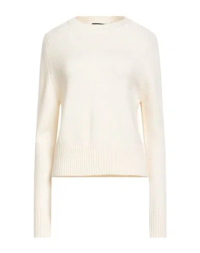 Maje Woman Sweater Ivory Size 3 Cashmere, Polyester, Elastane In White