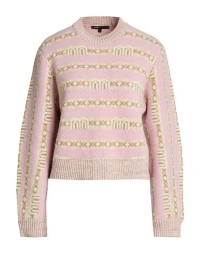 Maje Woman Sweater Pink Size 1 Wool, Polyamide