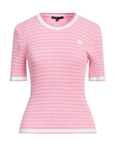 Maje Woman Sweater Pink Size 1 Viscose, Polyamide, Polyester