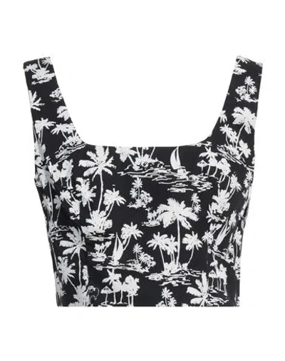 Maje Woman Top Black Size 4 Cotton
