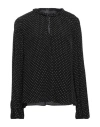 Maje Woman Blouse Black Size 4 Viscose In Black